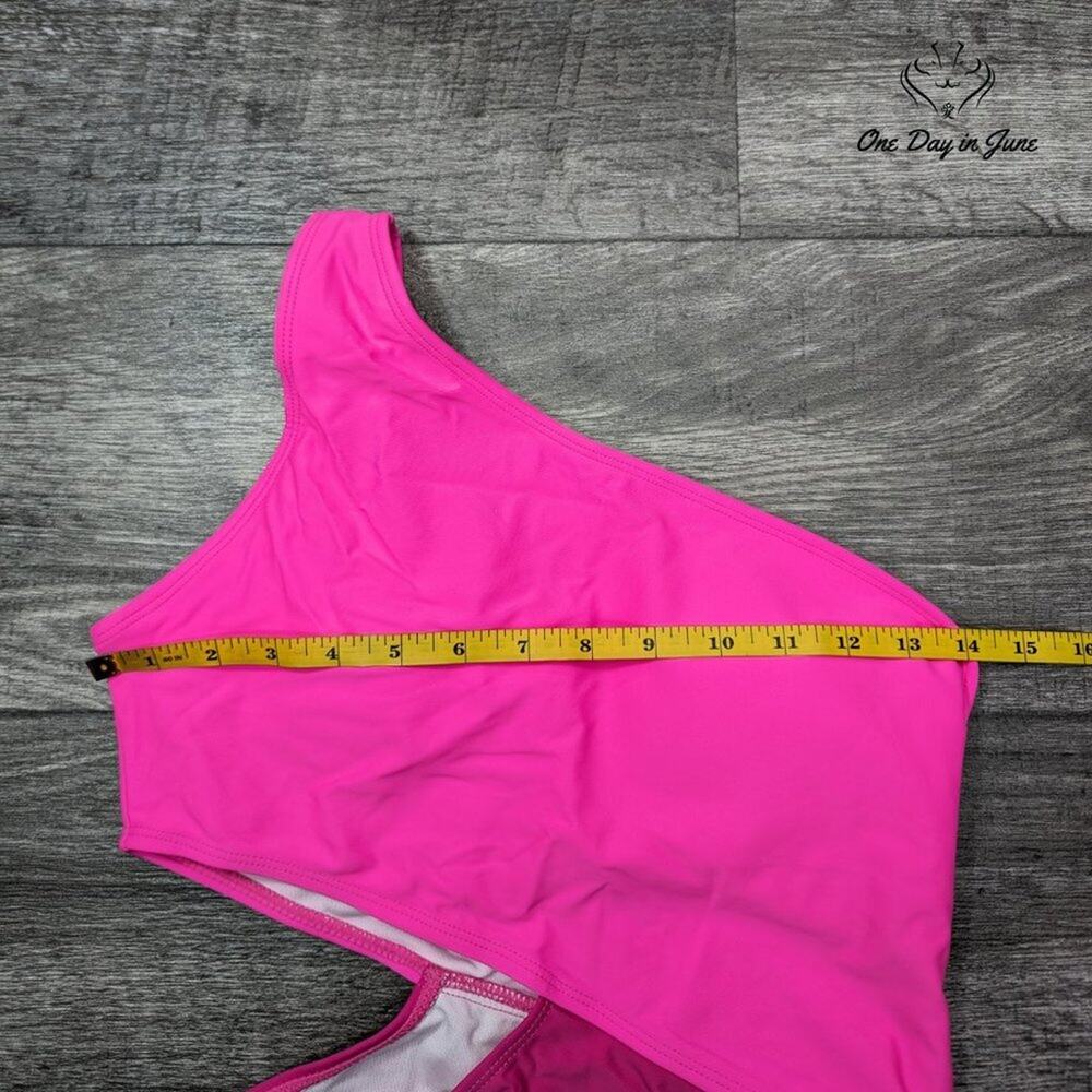 Sweatyrocks One Shoulder Color Block One Piece Sw… - image 4